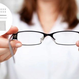 Glasses Repair Set, 10 Pairs of Air Chamber Nose Pads, Silicone, Non-Slip Glasses, Nose Pads, Soft Silicone, Screw Glasses, Nose Pads with Screws, Tweezers and Cleaning Cloth