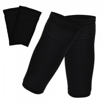 Football Shin Guard Socks Sleeves Double Layer Shin Pads with Mesh Breathable Design Shin Pad Sleeve for Football Games Beginner Or Elite Athlete - Children Teenagers Boys Girls Men Women