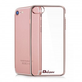 iPhone 7 Case,Dokpav Ultra Slim Thin TPU Material Soft Transparent Fashion Protective Case Cover For Apple iPhone 7 - Rose Gold