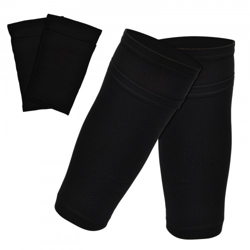 Football Shin Guard Socks Sleeves Double Layer Shin Pads with Mesh Breathable Design Shin Pad Sleeve for Football Games Beginner Or Elite Athlete - Children Teenagers Boys Girls Men Women